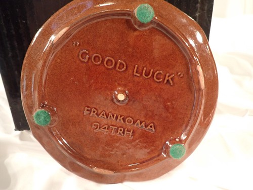 Frankoma Trivet Flame Red Art Pottery Horseshoes Prairie 94TRH. 6.25 inch - Picture 3 of 5