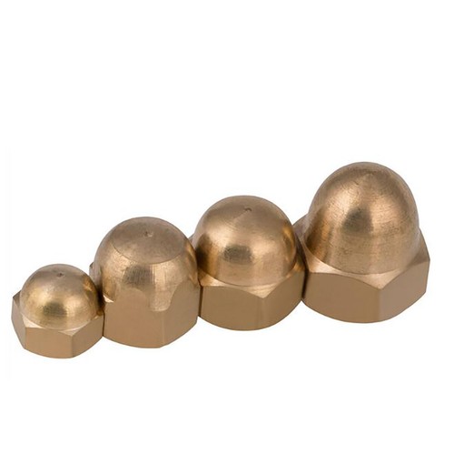 Tuercas de latón campana cabeza cúpula tuerca decorativa DIN 1587 M3 M4 M6 M8 M10 M12-M20 - Imagen 3 de 7
