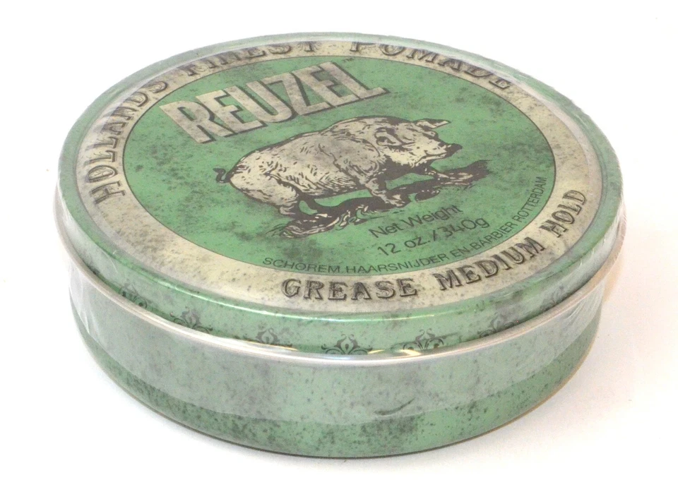 Grasa para pomada verde Reuzel, a base de aceite, lata de 12 oz (340 g) *nueva* REU007 Foto 3 de 3