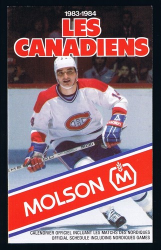 MONTREAL CANADIENS MOLSON POCKET SCHEDULE & DISPLAY RACK NHL HOCKEY SEE LIST - Picture 14 of 65