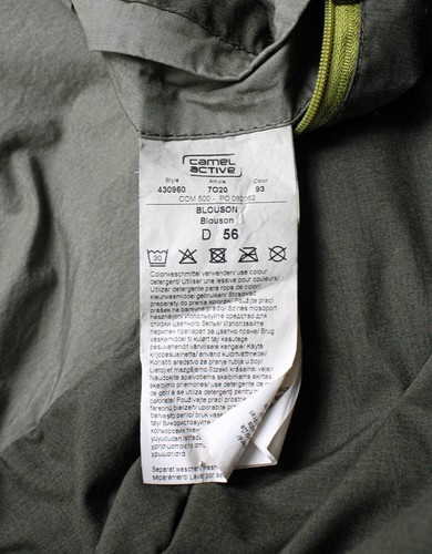 Camel Active Giacca Uomo (Eu) 56 Mezza Foderato Verde Militare Tasche Full Zip - Imagen 10 de 14