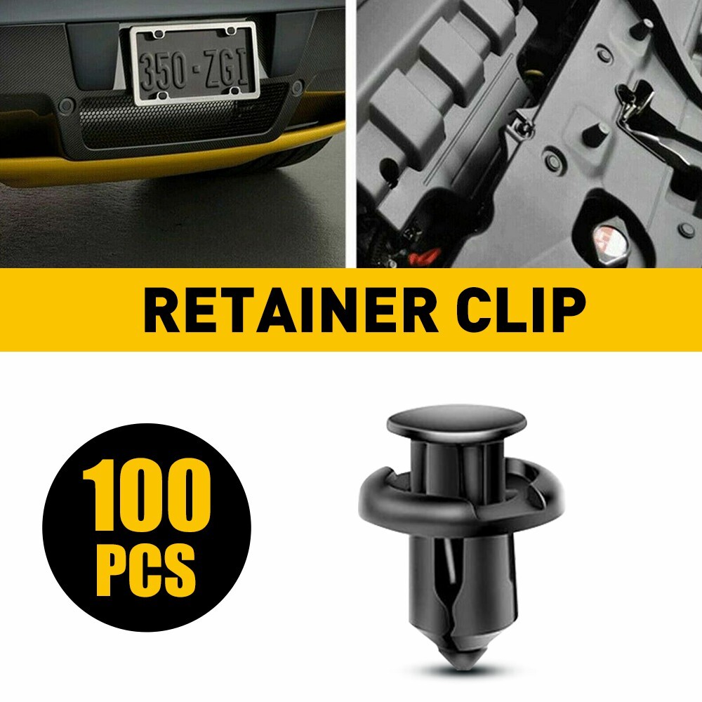 For Honda 100 x Bumper Fender Hood Moulding Side Garnish Grille Retainer Clip