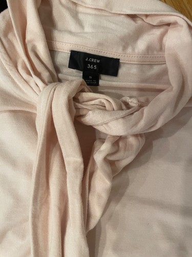 2 J Crew schwarz Strick Volant Ärmel Top und rosa Strick Kätzchen Top S - Bild 8 von 14