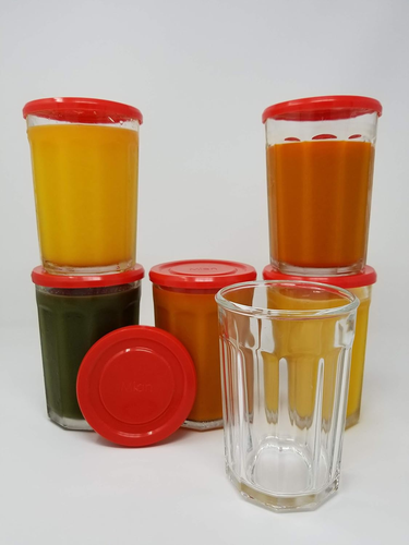 Mian Red Plastic Lids Fits Luminarc Working Glass 6 Pack - Picture 7 of 12