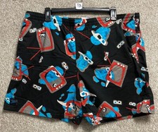 Vintage Speedo Mens Swim Trunks Size 38 Multicolor Retro Parody All Over Print