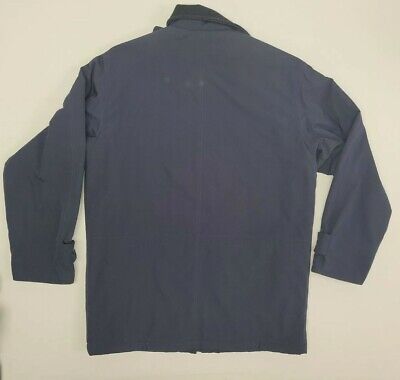 LL Bean Nylon Coat Men's Sz Medium Regular Flannel Blanket LL Bean Nylon Coat Men's Sz Medium Regular Flannel Blanket