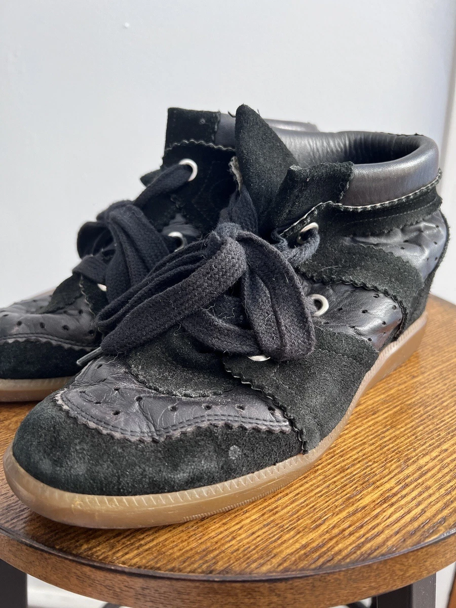 Begivenhed At placere Foto Isabel Marant Bobby Wedge Sneakers Size 8 IT 39 Women&#039;s Black Used |  eBay