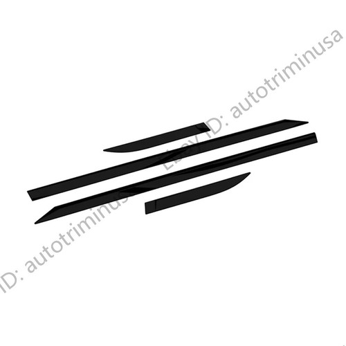 Black Outside Body Molding Trim&Front Rear Bumper Strip For Toyota C-HR 2025 - Picture 10 of 11
