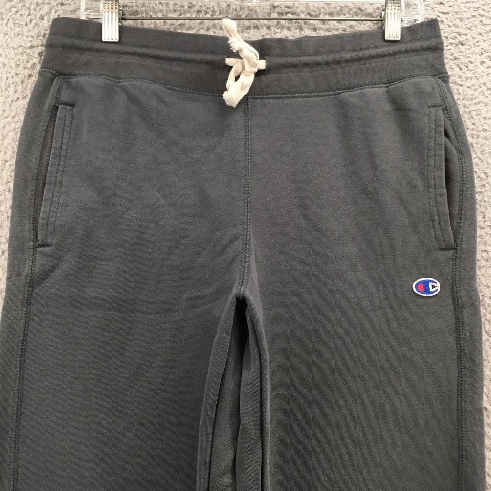 Pantalones de chándal Champion para hombre M gris con cordón cintura puños acanalados logotipo bordado Foto 2 de 4