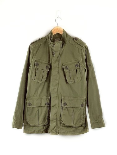 Lucky Brand Jacket Women Size Small Olive Green Military Utility Long Sleeve - Picture 2 of 6