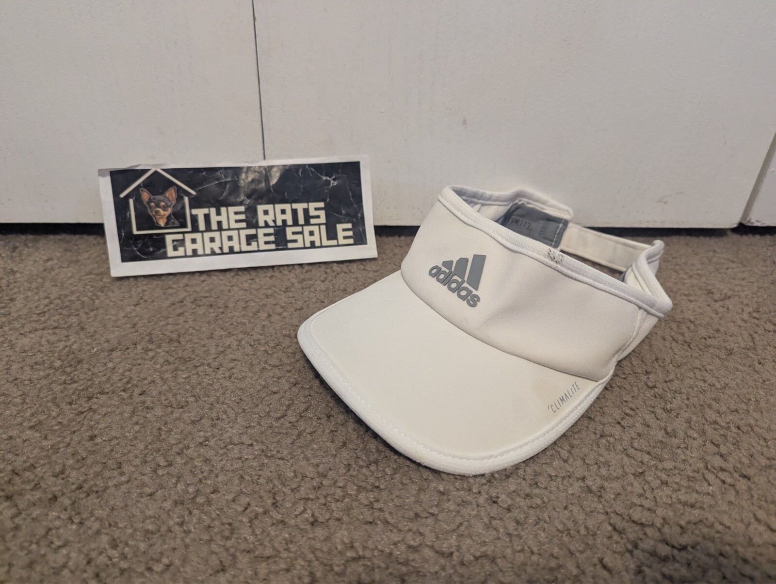 Adidas Climalite Adjustable Strapback Visor Cap W… - image 1