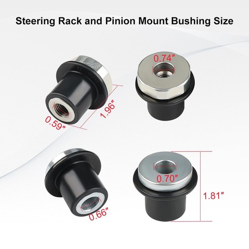 4PCS Steering Rack and Pinion Mount Bushing Compatible with Dodge Ram 1500 20... - Picture 7 of 7