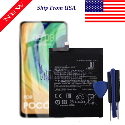 BN57 5160mAh Phone Replacement Battery for Poco phone X3 Poco X3 Pro Tools