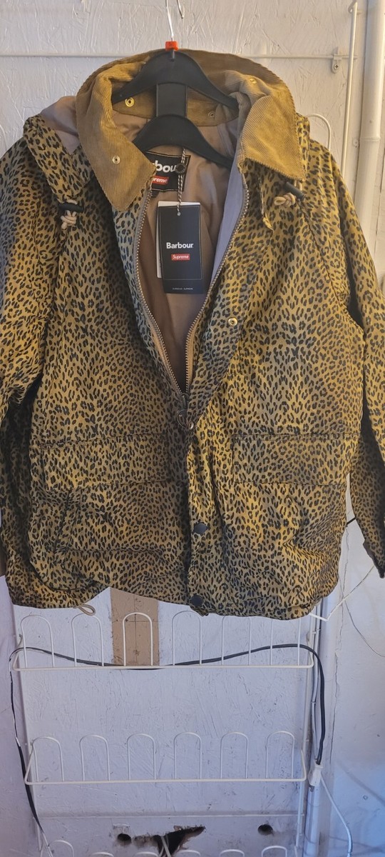 Supreme Leopard Lined Trench Coat バブアー 031637bfe70a4734acd186271e797b