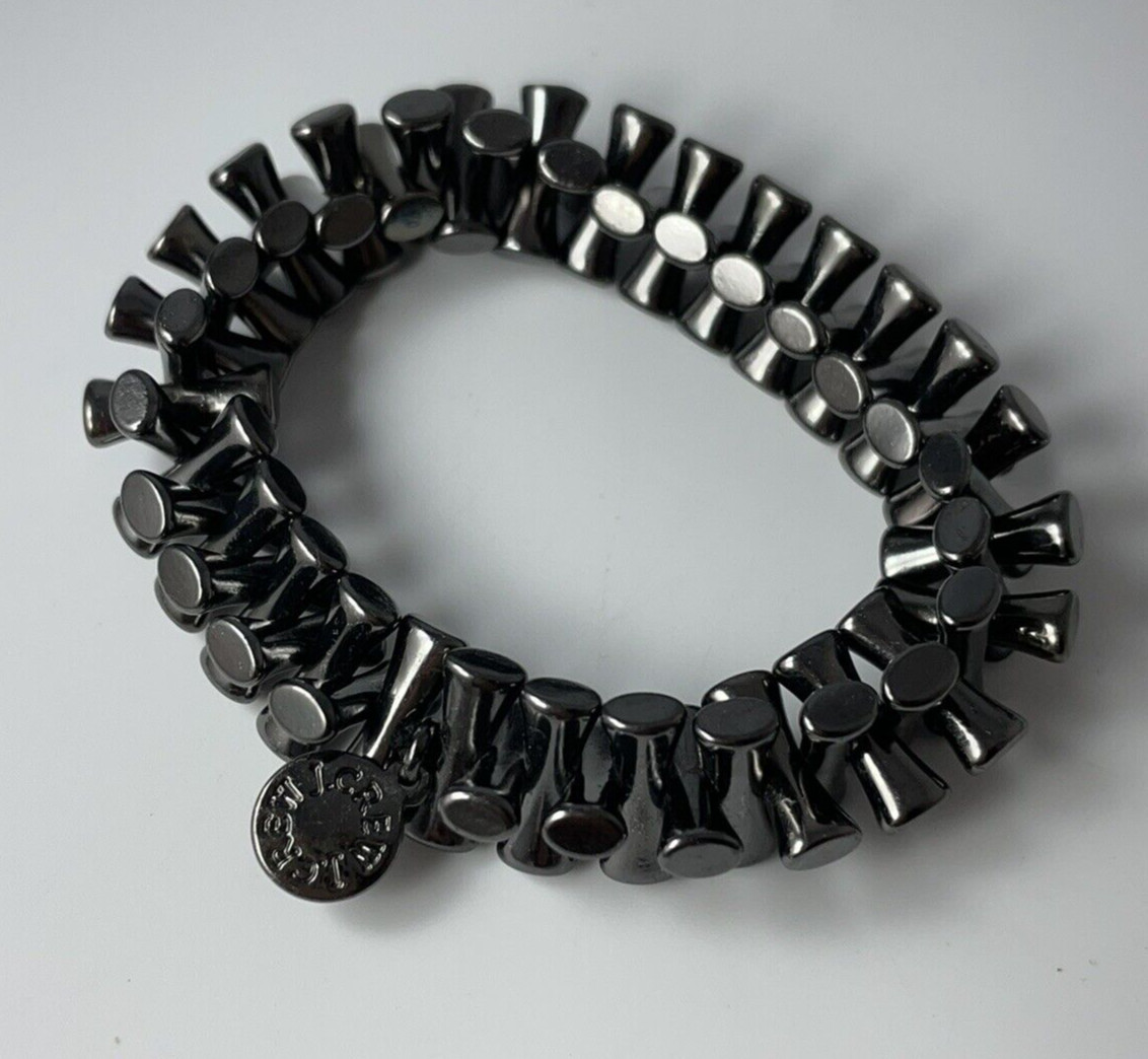 J. Crew Interlocking Link Hematite? Black Metatll… - image 9