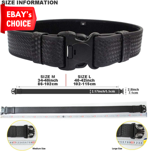 Police Duty Belt 8-in-1 Kit Tactical Law Enforcement Utility Belt Adjustable - Picture 3 of 12