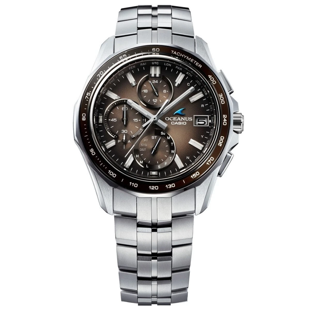 Casio Oceanus OCW-S7000RA-5AJF Manta Retro Tono Titanio Bluetooth Reloj Hombre NUEVO