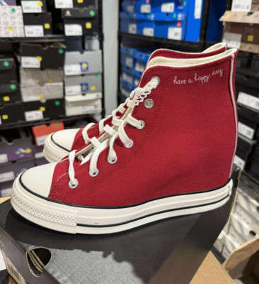 SIZE 8 - Wmns Chuck Taylor All Star Wedge Platform High Crochet Laces A12569C