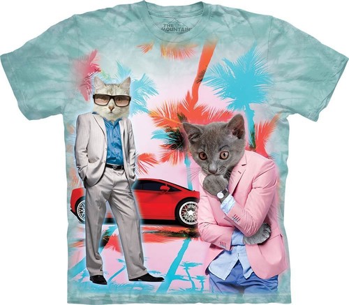 T-shirt Miami Vice Undercover Cats by The Mountain------Fabrycznie nowy------- - Zdjęcie 1 z 3