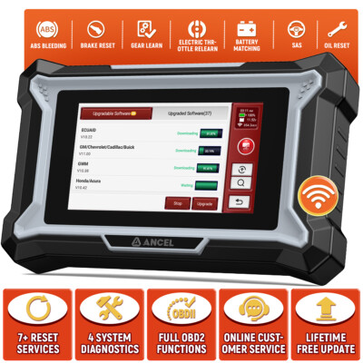 ANCEL DS100 OBD2 Scanner ABS SRS TCM Engine Code Reader Car Diagnostic Scan Tool