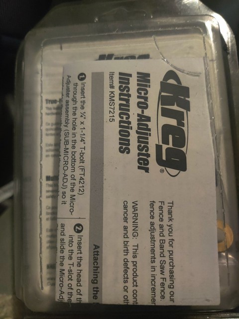 Kreg KMS7215 Micro-adjuster for Band 
