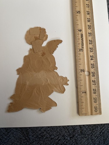 Vtg Valentines Die Cut victorian scrap Cupid Arrows - Picture 2 of 2