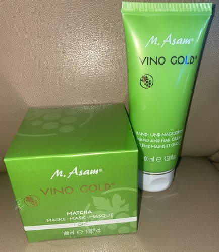 M.Asam vino gold Matcha Maske +Handcreme 100ml Neu