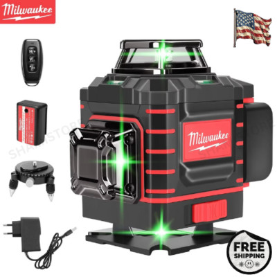 Milwaukee 4D 16-Line Green Beam 360° Self-Leveling Laser Level Tool   EU Plug