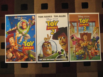 Disney TOY STORY PIXAR タペストリー ラグ 90s 1995 Disney Pixar Toy Story Poster 11x17 Trilogy Pack Collection