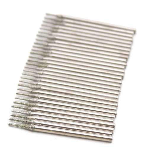 30Pcs 0.4-2.5mm Micro Lapidary Diamond Drill Bits Carving Burrs Tools for Stone - Picture 34 of 85