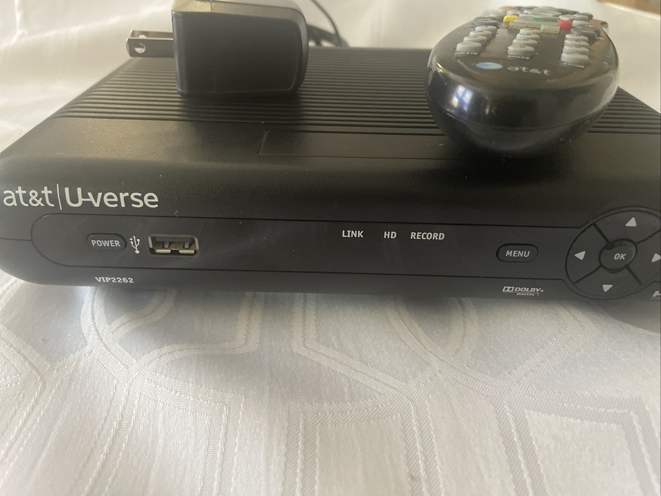 ARRIS VIP 2262 V2 AT&T UVerse CABLE & TV BOX. Includes power adapter