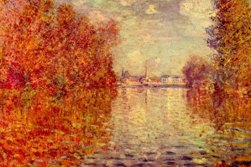 Claude Monet Autumn Effect At Argenteuil Poster 36x24