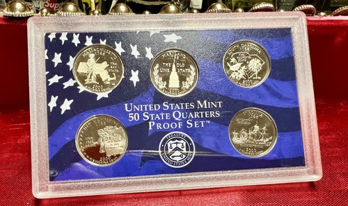 2000 S Proof Clad State Quarters OGP COA ONLY (5 Coin Set) 5 Coins Missing* - Picture 2 of 7