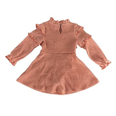 toddler sweater dress 100% organic cotton GOTS certified Baby/Toddler Ruffle Sweater Dress