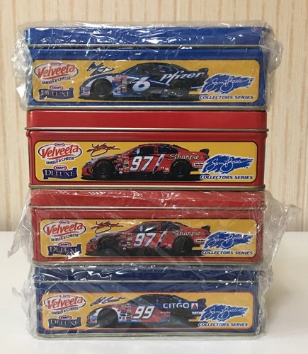 Lot of 4 NASCAR Tin Collectible: Mark M #6, Two: Jeff B #99, & Kurt B #97 - NEW - Picture 2 of 7