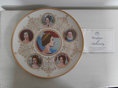 THE SIX QUEENS OF ENGLAND PICKARD CHINA LIMITED EDITION TELLER - MIT ZERTIFIKAT