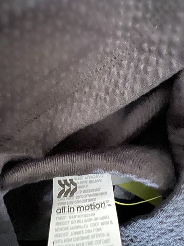 All in Motion Womens L Large Sweatshirt Black Textured Crewneck Long Sleeve - Picture 9 of 10