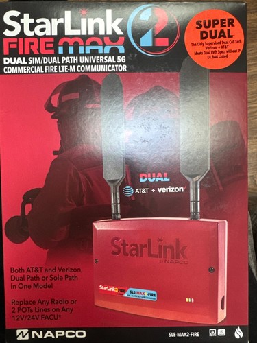 Napco StarLink SLE-MAX2-FIRE (Dual Path, Universal 5G) Brand New in Box!! - Picture 2 of 2