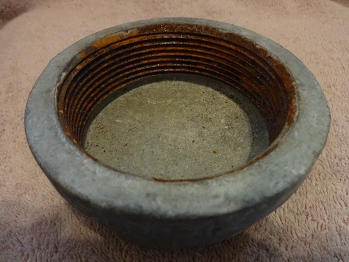 Muller NSF61-4 Galvanized Malleable Iron Cap, 3" Pipe Size, FNPT Connection Type - Picture 3 of 6