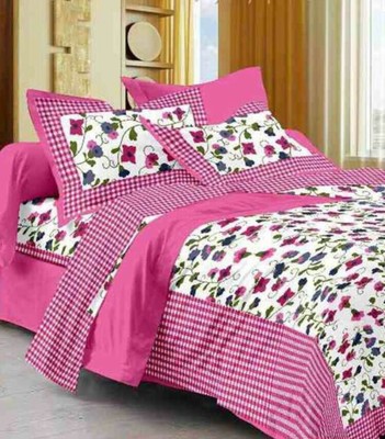 100% Cotton Hand Printed Indian Double Tapestry Bedsheet with 2 Pillow Covers G 100% Cotton Hand Printed Indian Double Tapestry Bedsheet with 2 Pillow Covers G