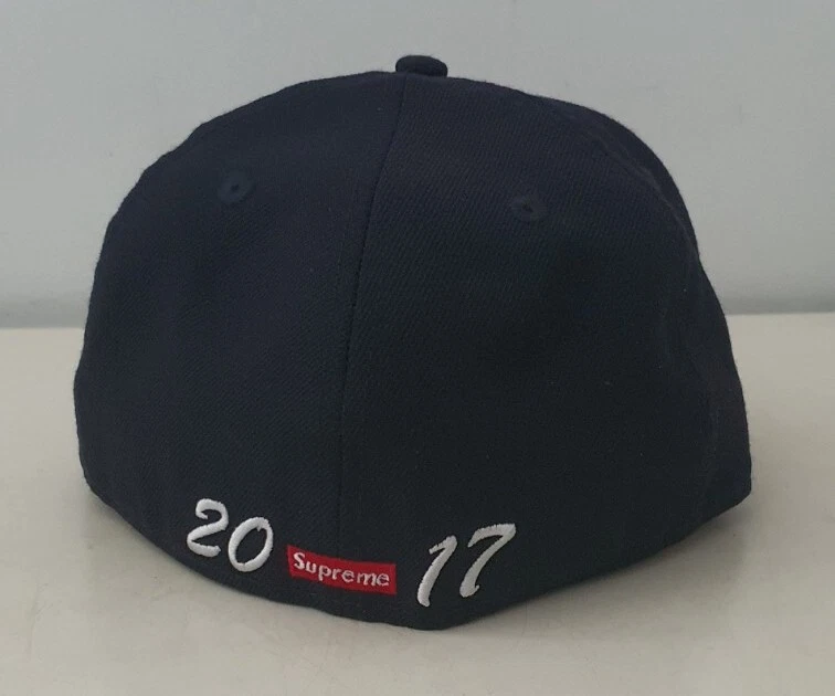 FW17 Supreme Heart New Era size 7 1 8 navy cap hat snapback eBay