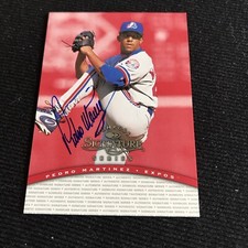 1997 Donruss Signature Series Pedro Martinez Auto Autograph Montreal Expos