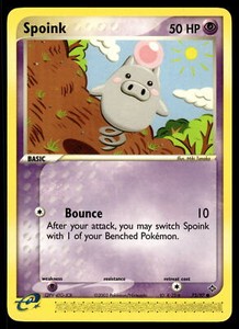 Spoink #73/97 Dragon Pokemon Near Mint or Better