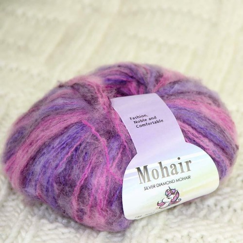Sale New 3BallsX25g Warm Mohair Sweater Wrap Shawl Hand Knit Crochet Yarn 44 - Picture 5 of 7