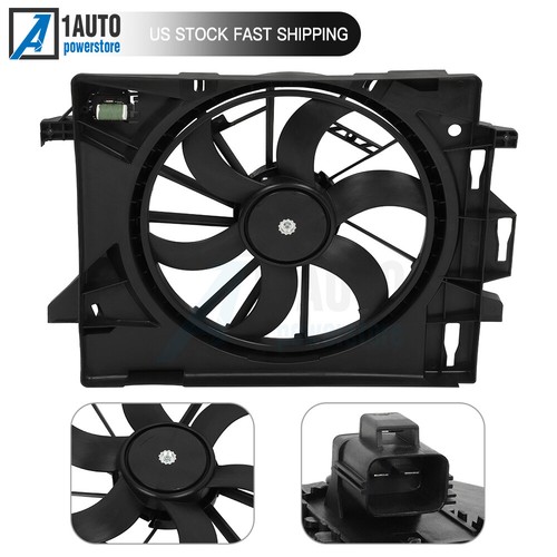 Radiator Cooling Fan Kit For 2008-2019 Dodge Grand Caravan Chrysler Ram C/V 3.6L - Picture 5 of 8