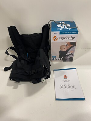Ergobaby Carrier, 360 All Carry Positions Baby Carrier, Pure Black