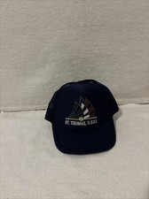 St. Thomas US Virgin Islands Trucker Mesh SnapBack Hat Blue Nissun FREE SHIP