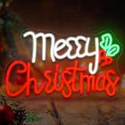 Merry Christmas Neon Signs, Merry Christmas Led Light Bar Sign for Holiday Party