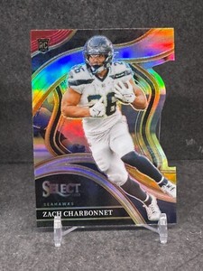 Zach Charbonnet 2023 Select Red & Yellow Die Cut Prizm #202 Rookie Seahawks