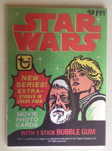 STAR WARS WRAPPER (PLATES) /99 (Series 1-5) A New Hope - May the 4th !!! - Picture 5 of 6